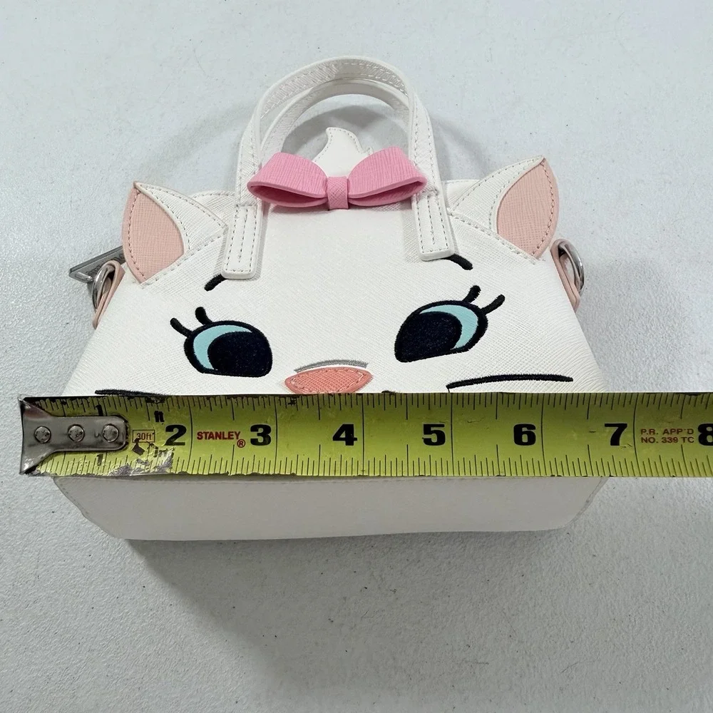 Loungefly Aristocats Marie Micro Satchel Dome Bag Purse White Face Zip Top